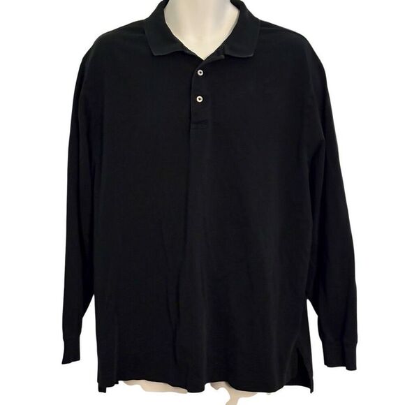 Large POLO Ralph Lauren Golf Long Sleeve 100% Pima Cotton #preppy Spring Winter - Picture 1 of 5